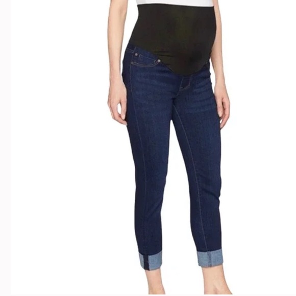 Liverpool Maternity Jeans Crop Love Cuffed Hem NWT - Picture 1 of 6